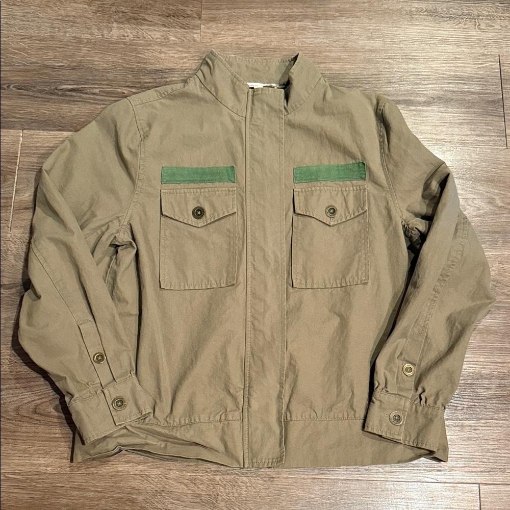 Mazik Women's Green Military Style Utility Jacket Size L